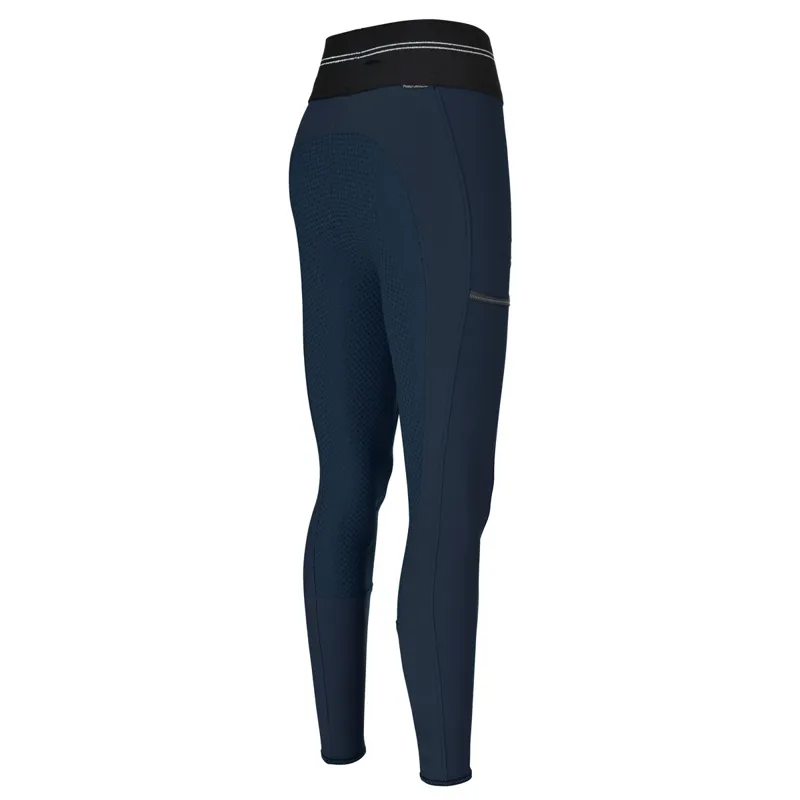 Pikeur Gia Grip II Full Seat Ladies Riding Tights - Nightblue - UK16-1
