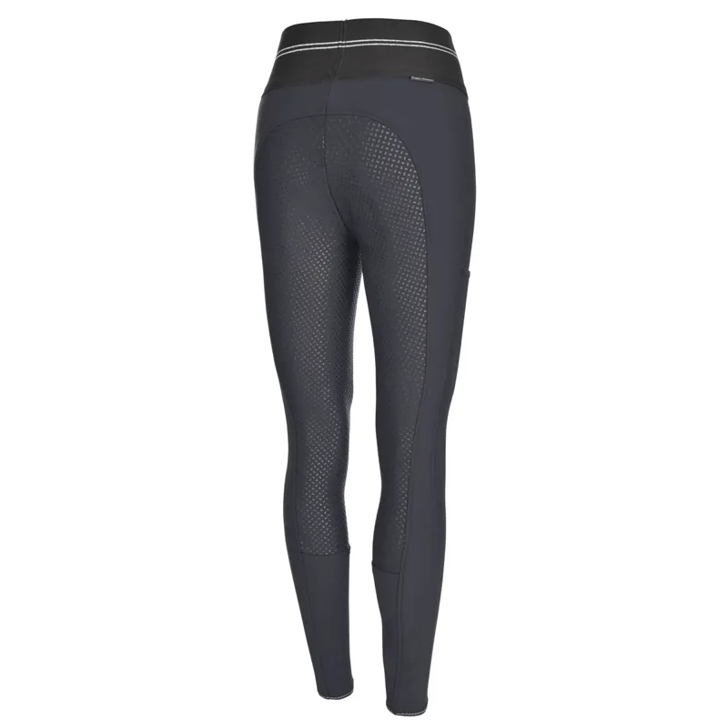 Pikeur Gia Grip Softshell Full Seat Riding Tights Dark Shadow-1