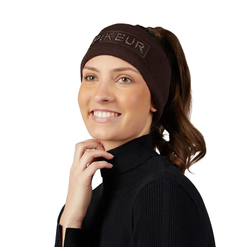 Pikeur Selection 2852 Womens Cotton Headband - Chocoalte Brown-1