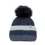 Pikeur Bobble Hat TriColour - Navy/Dove Blue/Grey