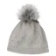 Pikeur Rhinestone and Lurex Stripe Bobble Hat - Grey