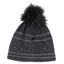 Pikeur Rhinestone and Lurex Stripe Bobble Hat - Anthra
