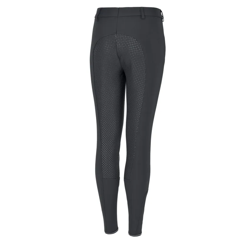 Pikeur Braddy Full Seat Grip Girls Breeches - Dark Shadow-1