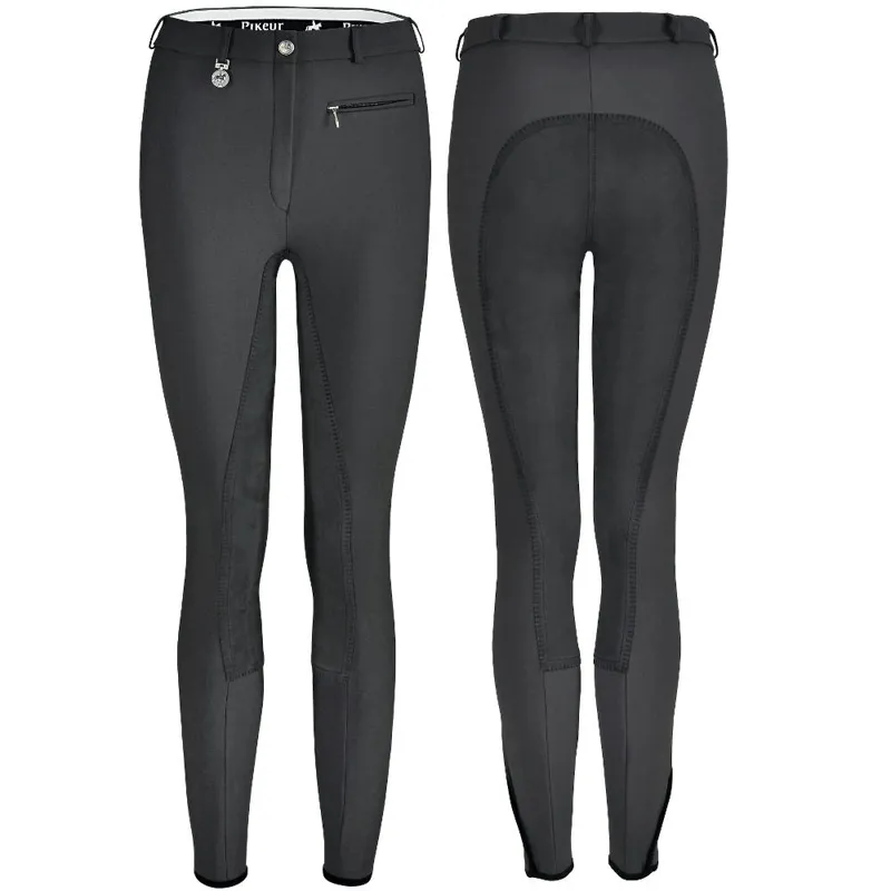 Pikeur Lugana McCrown Full Seat Ladies Breeches - Anthracite