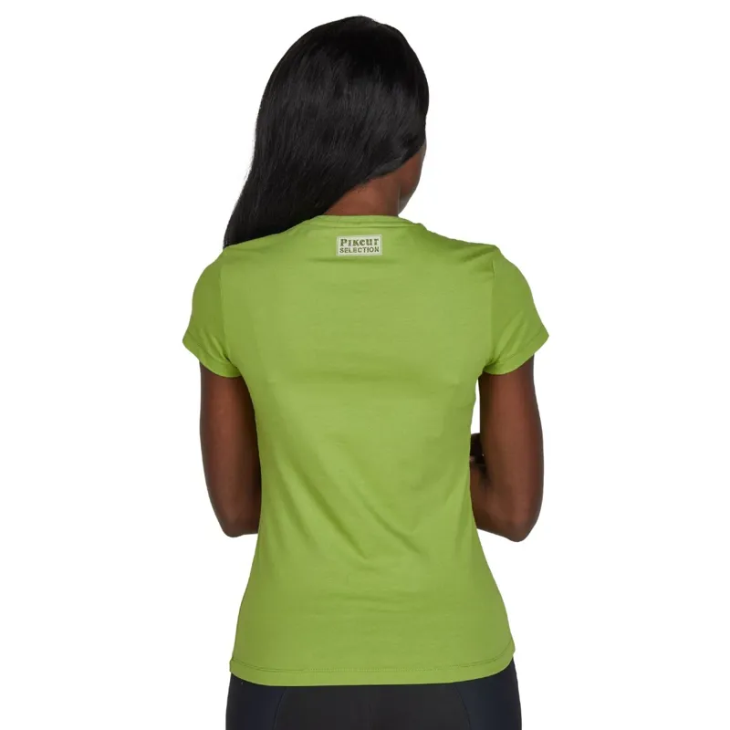 Pikeur Selection 1247 Cotton Womens T-Shirt - Leaf Green-1
