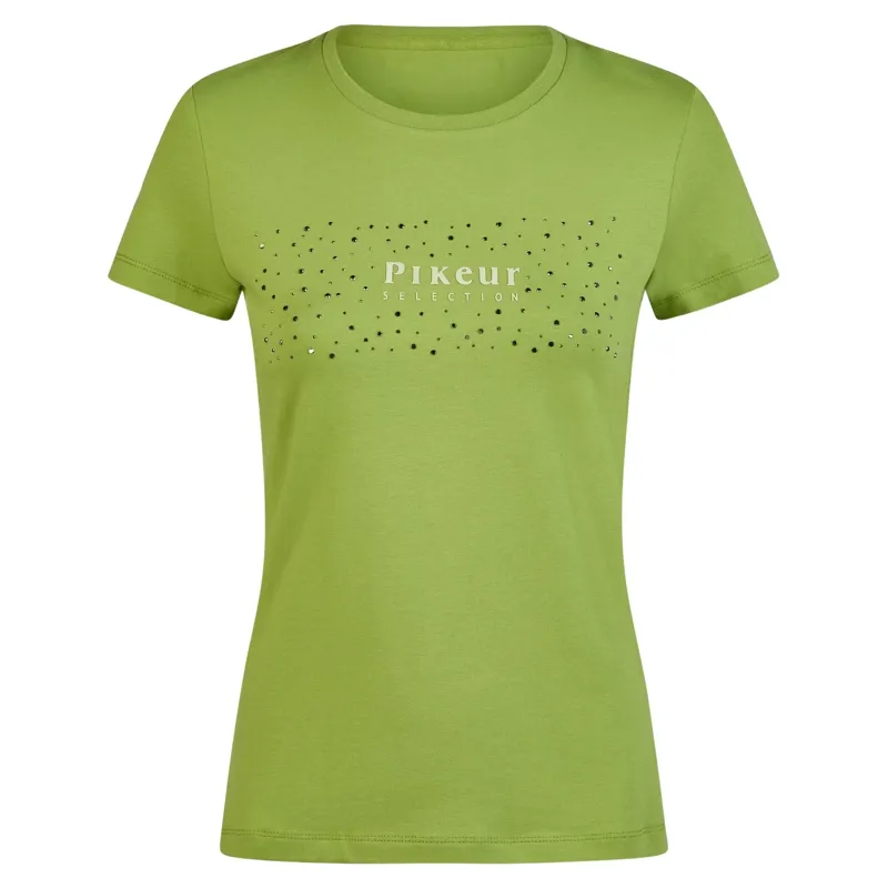 Pikeur Selection 1247 Cotton Womens T-Shirt - Leaf Green-4