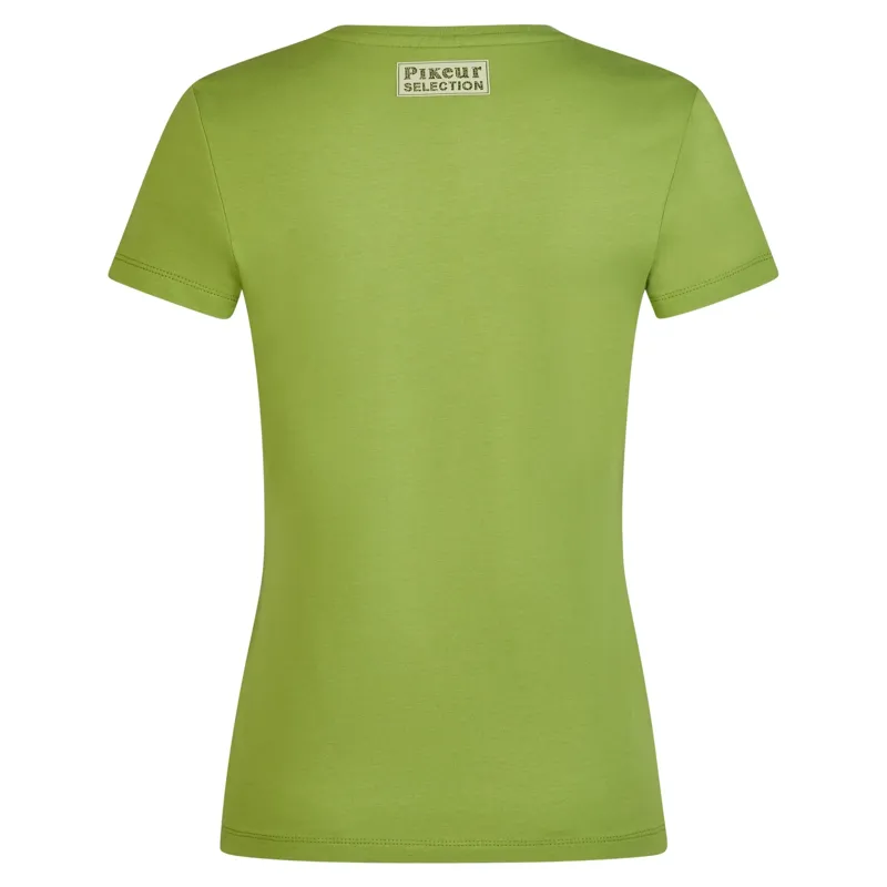 Pikeur Selection 1247 Cotton Womens T-Shirt - Leaf Green-5