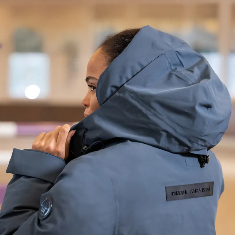 Pikeur Athleisure 8021 Waterproof Raincoat - Graphite Blue-6
