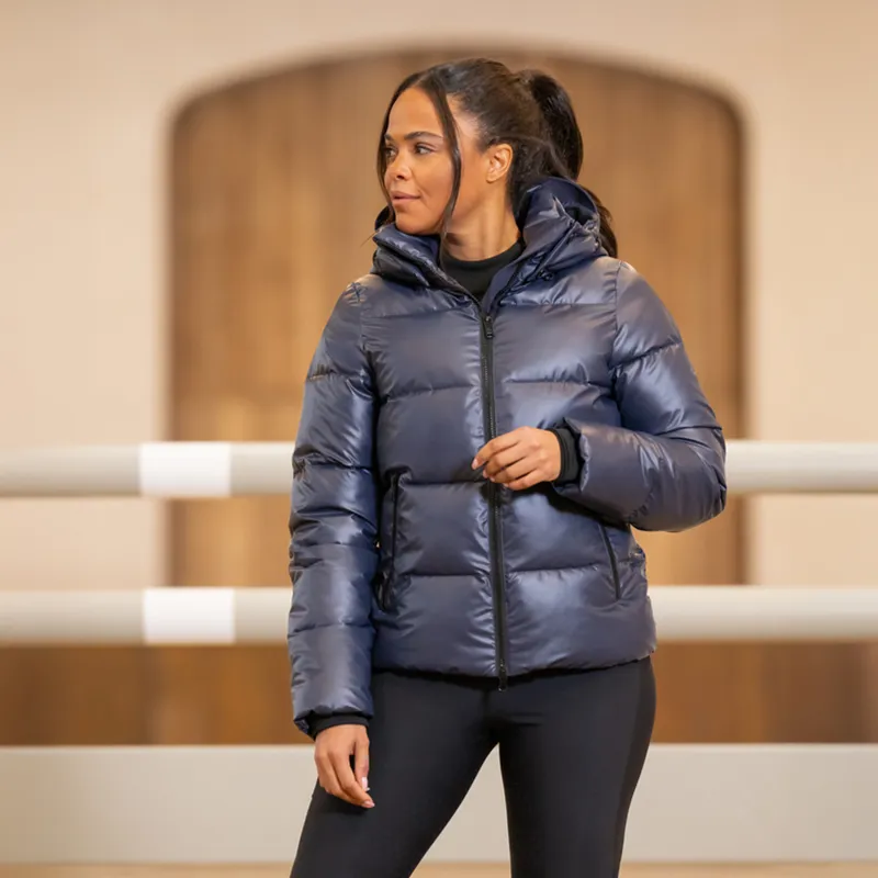 Pikeur Athleisure 8023 Womens Quilted Jacket - Graphite Blue-4