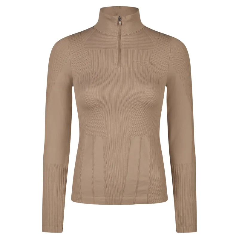 Pikeur Athleisure 2289 3D Knit Womens Shirt - Mocha Cream-2