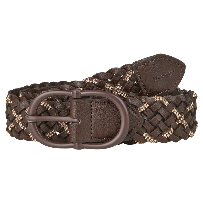Pikeur Selection 2872 Womens Braided Belt - Chocolate Brown