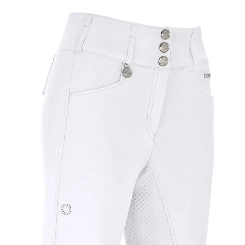 Pikeur Candela DuraGrip Full Seat Womens Competition Breeches - White-1