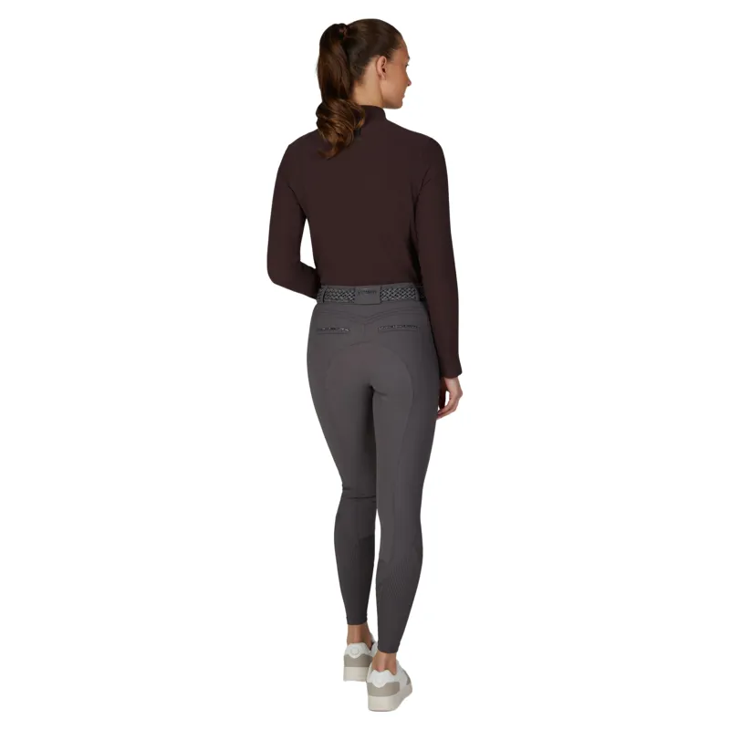 Pikeur Selection Ceelina SD Full Grip Womens Breeches - Basalt Grey-2