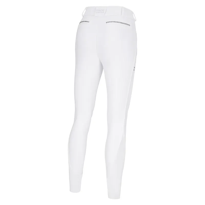 Pikeur Ceelina SD Full Grip Womens Competition Breeches - White-1