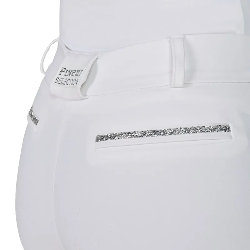 Pikeur Ceelina SD Full Grip Womens Competition Breeches - White-2