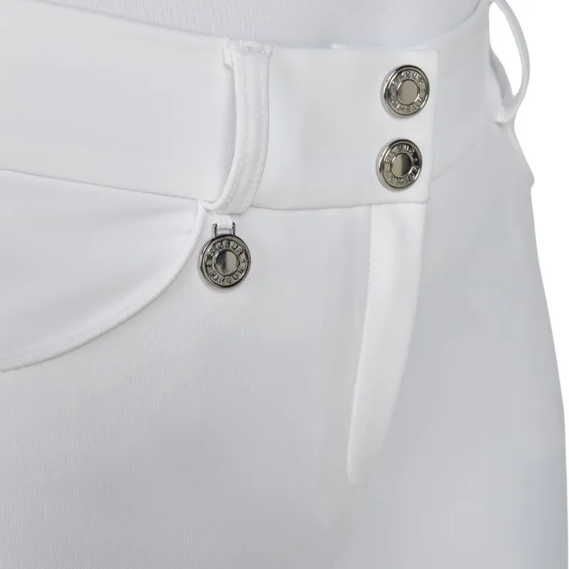 Pikeur Ceelina SD Full Grip Womens Competition Breeches - White-4