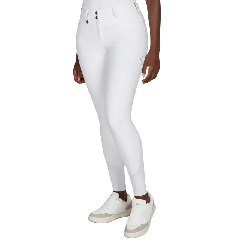 Pikeur Ceelina SD Full Grip Womens Competition Breeches - White-8