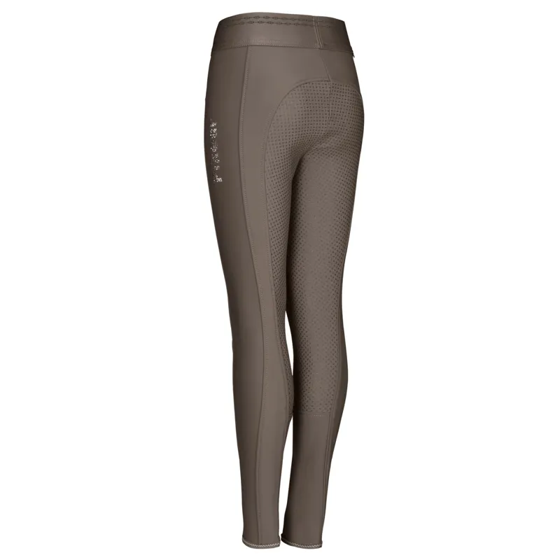 Pikeur Ida Athleisure Grip Full Seat Junior Riding Tights - Taupe-1
