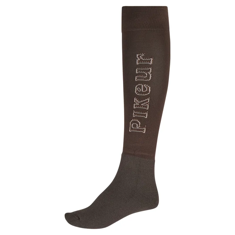 Pikeur Selection 2710 Wool Womens Tall Socks - Chocolate Brown
