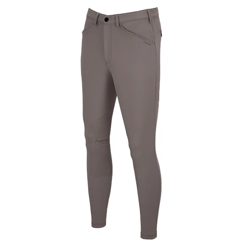 Pikeur New Rodrigo SD Knee Grip Mens Breeches - Steel Grey