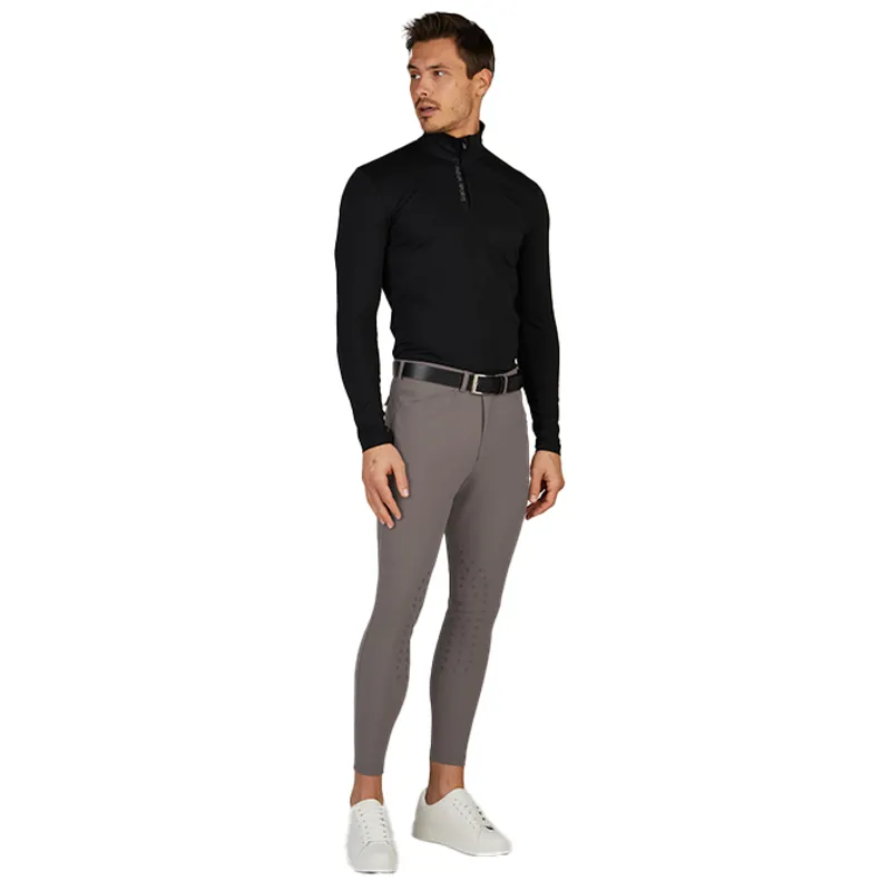 Pikeur New Rodrigo SD Knee Grip Mens Breeches - Steel Grey-3