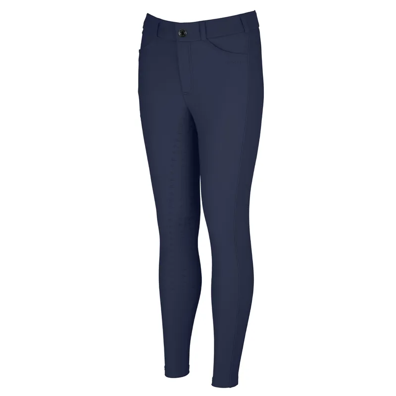 Pikeur New Braddy SD Full Grip Girls Breeches - Nightblue