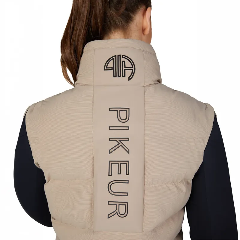 Pikeur Athleisure 2005 Quilted Womens Gilet - Mocha Cream-1