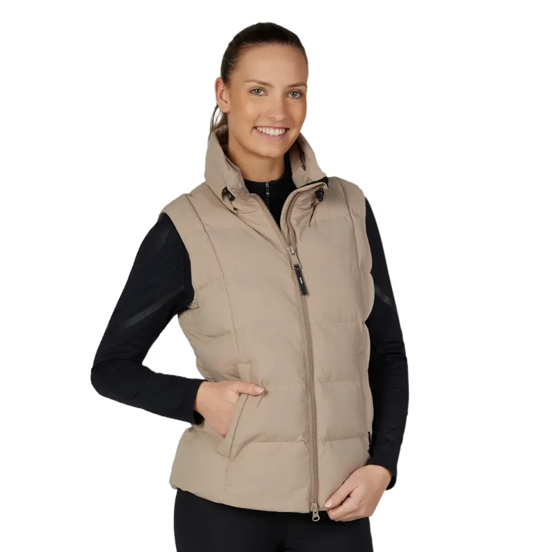 Pikeur Athleisure 2005 Quilted Womens Gilet - Mocha Cream