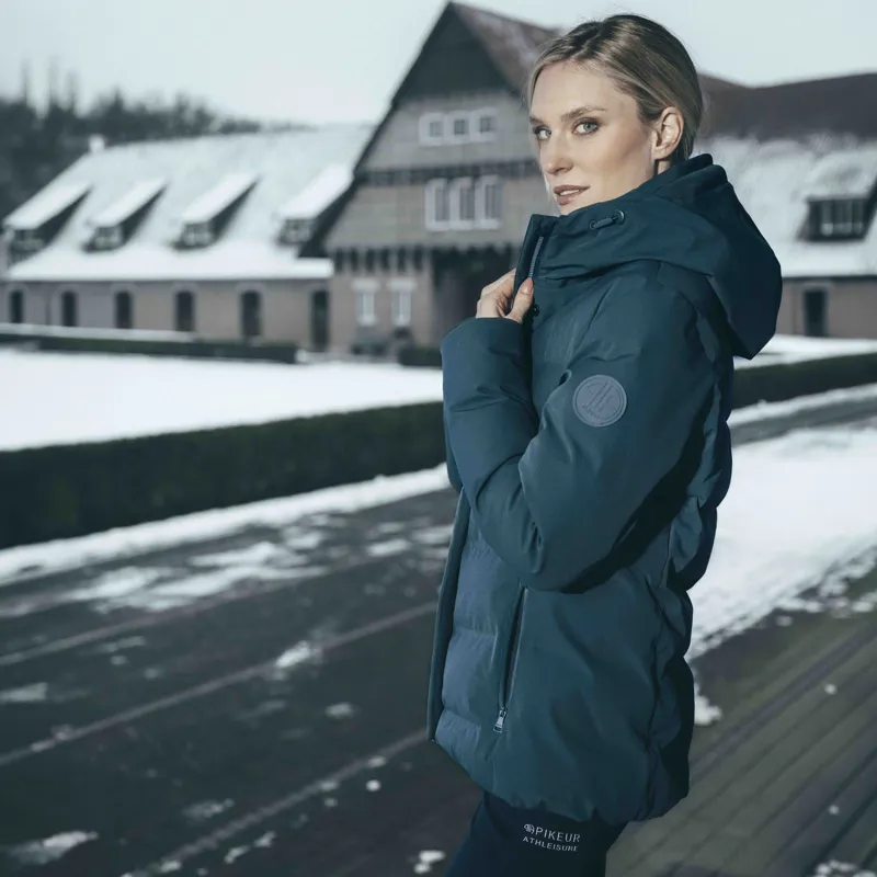 Pikeur Athleisure 2019 Womens Quilted Waterproof Jacket - Pine Green-6