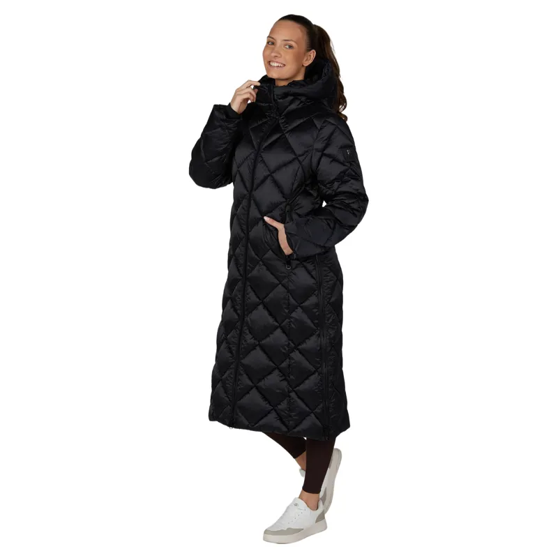 Pikeur Selection 2025 Diamond Quilted Womens Long Coat - Black-3