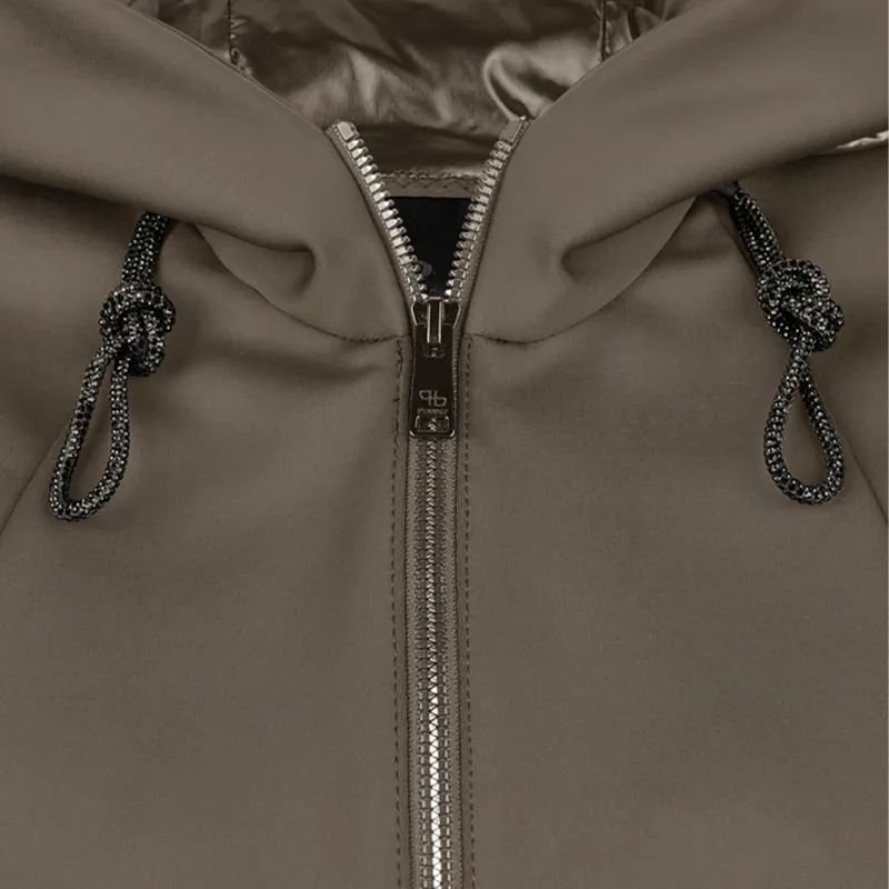 Pikeur Selection 8045 Womens Fleece Jacket - Slate Brown-1