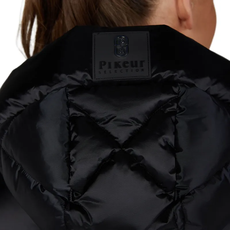 Pikeur Selection 2025 Diamond Quilted Womens Long Coat - Black-5