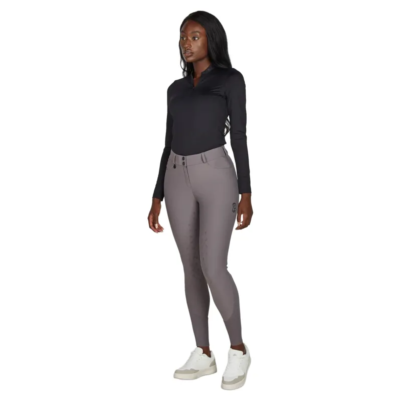 Pikeur Ceelina SD Full Grip Womens Breeches - Ash Plum-2