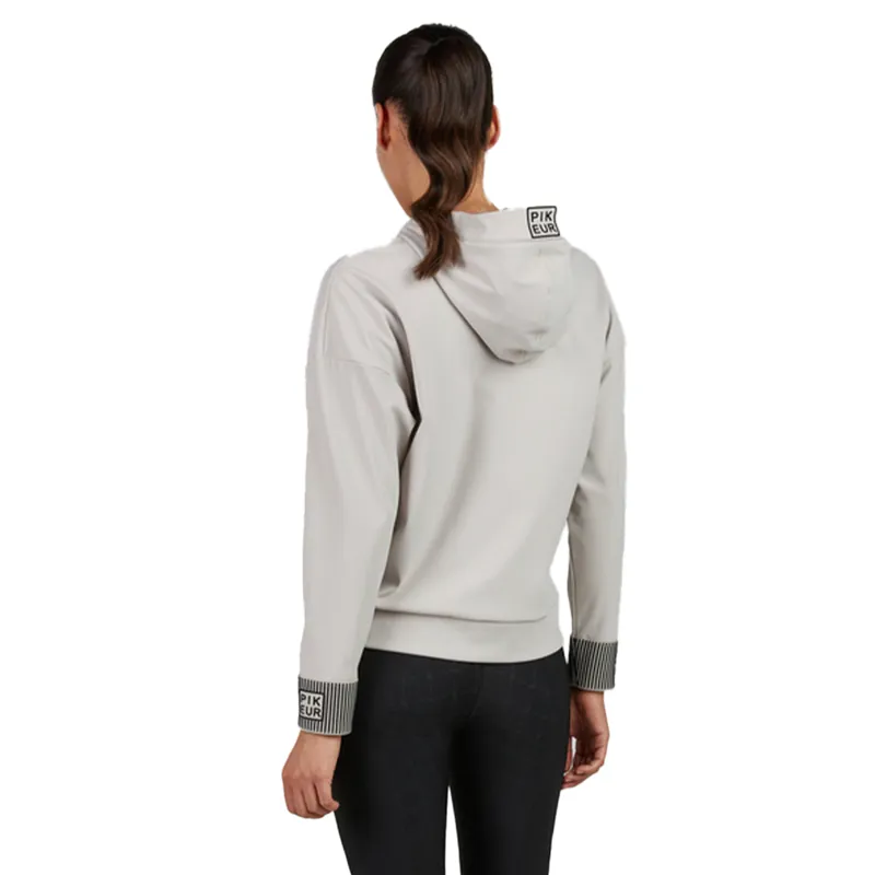 Pikeur Selection 8281 Womens Hooded Sweater - Pale Grey-2