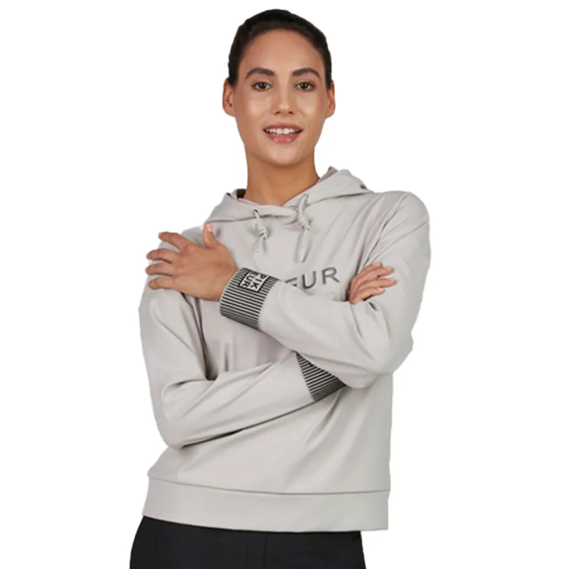 Pikeur Selection 8281 Womens Hooded Sweater - Pale Grey-1
