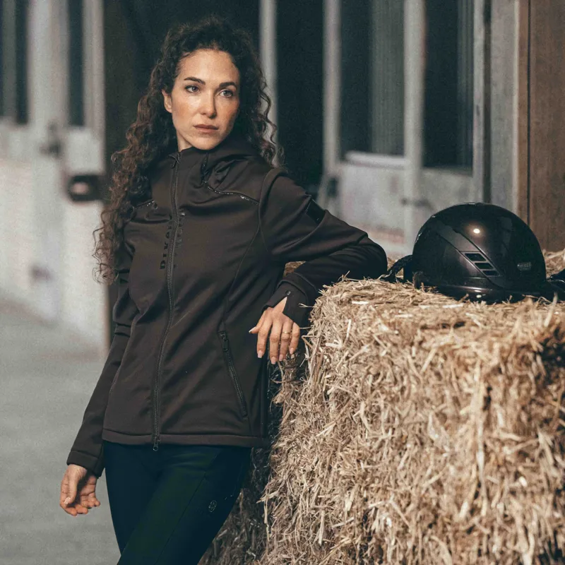Pikeur Selection 2045 TechVelvet Fleece Womens Jacket - Chocolate Brown-2