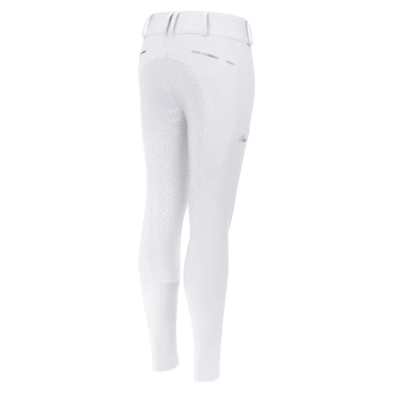 Pikeur Xenia 9306 Full Grip Junior Girls Competition Breeches - White-2