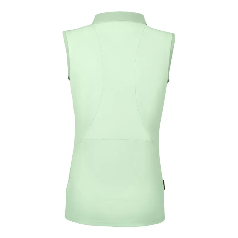 Pikeur Jarla Sports Ladies Sleeveless Polo Shirt - Soft Lind-1