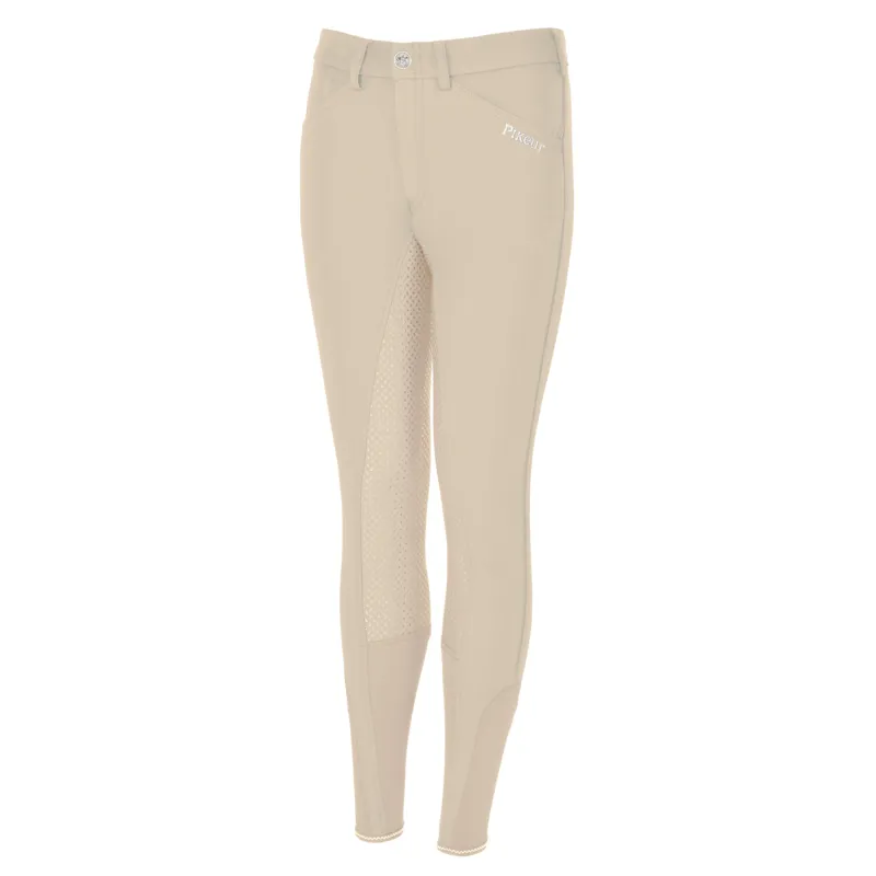 Pikeur Braddy Full Seat Grip Girls Competition Breeches - Beige