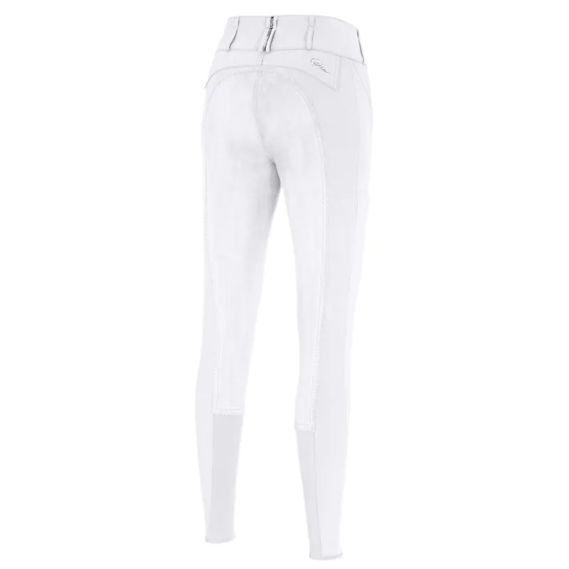 Pikeur Candela Glamor McCrown Full Seat Ladies Breeches - White-1