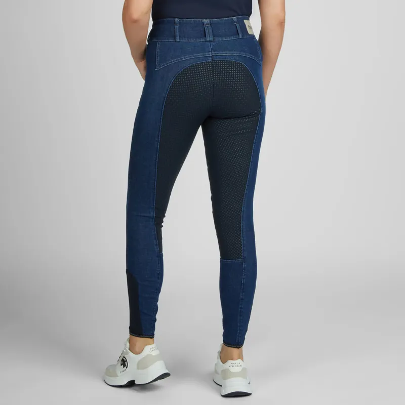 Pikeur Candela Jeans Grip Full Seat Ladies Breeches - Denim Blue-3