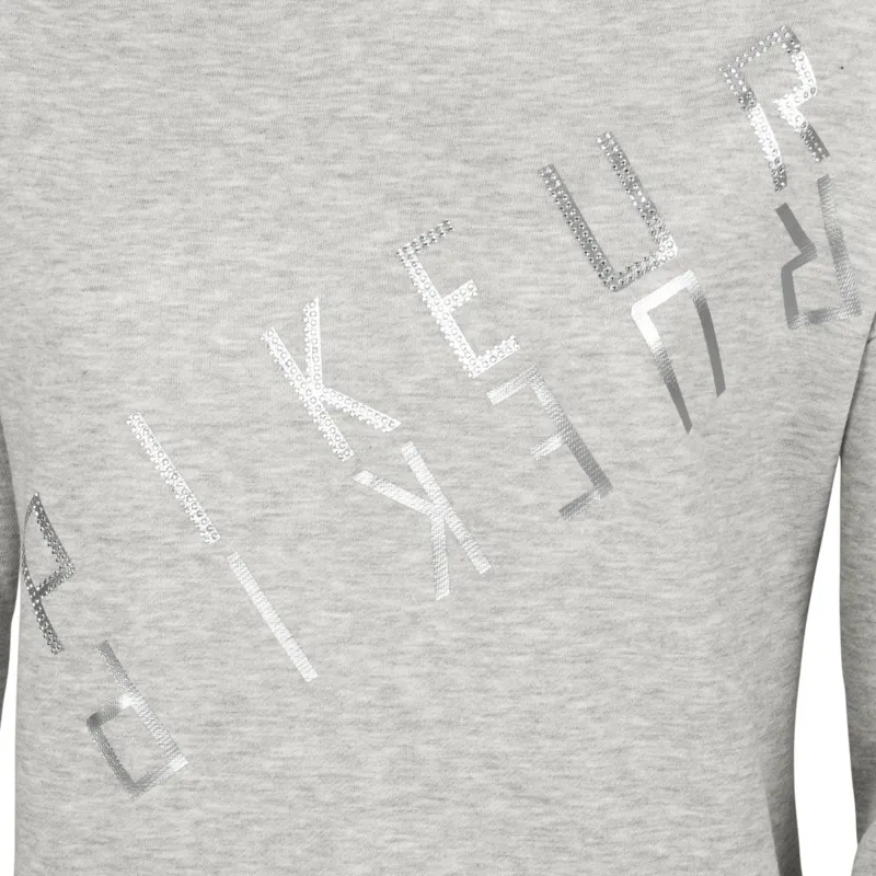 Pikeur Caylee Sports Junior Girls Hoodie - Grey Melange-1