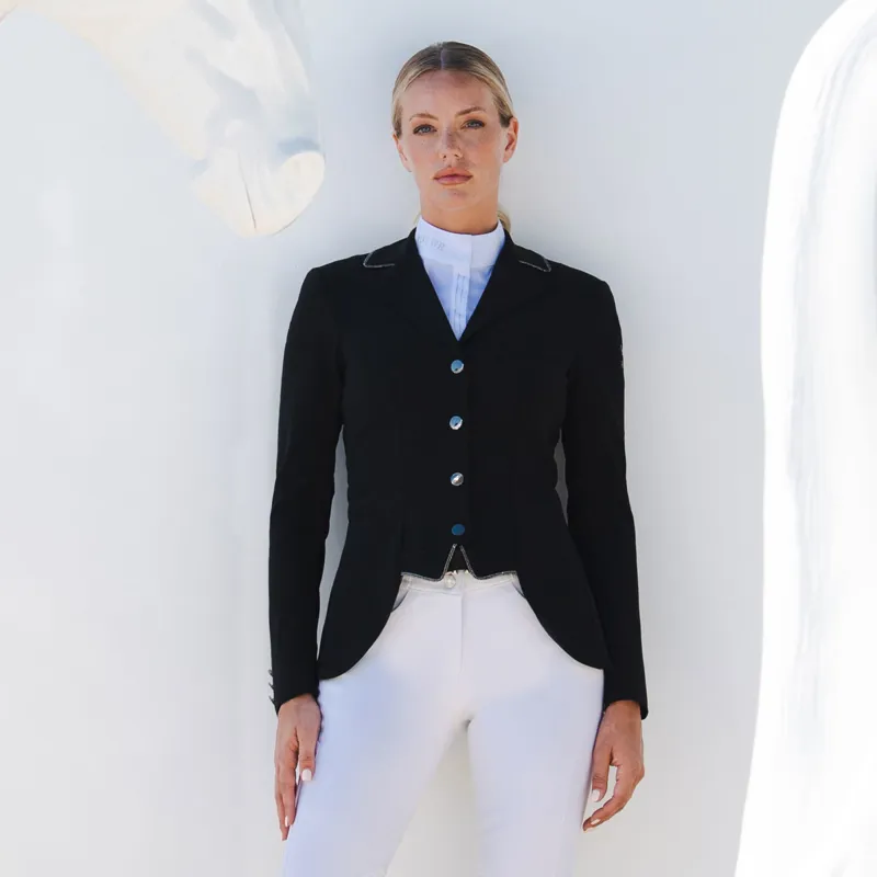 Pikeur Cecile Ladies Short Dressage Show Jacket - Black-2
