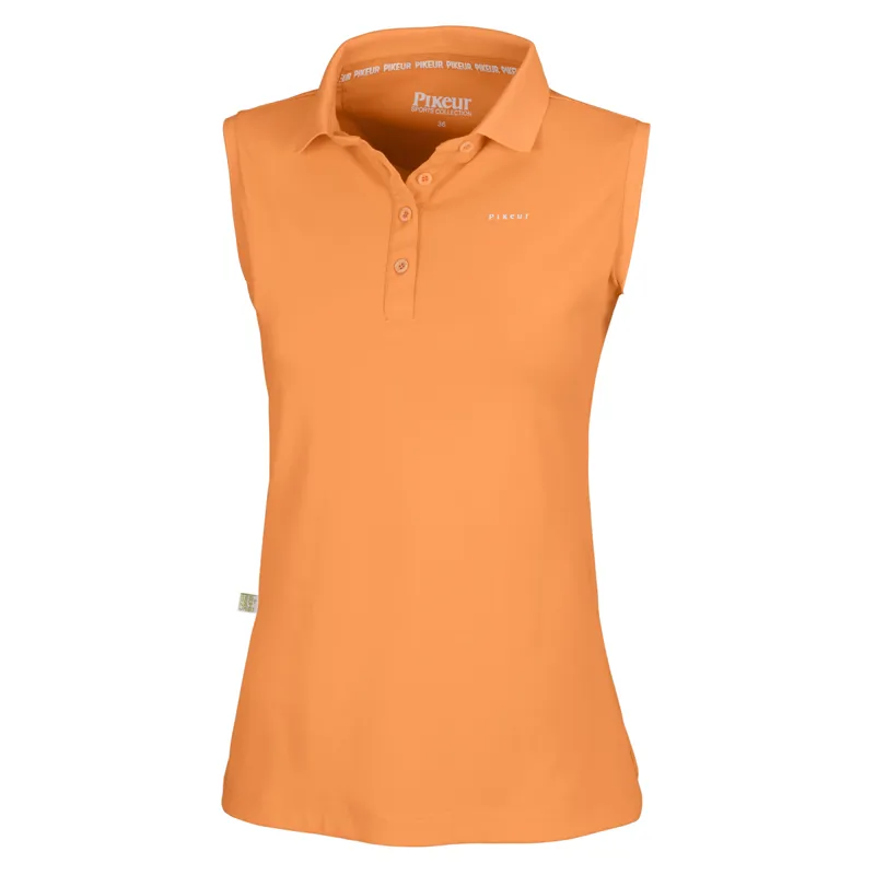 Pikeur Jarla Sports Ladies Sleeveless Polo Shirt - Mandarin - UK4