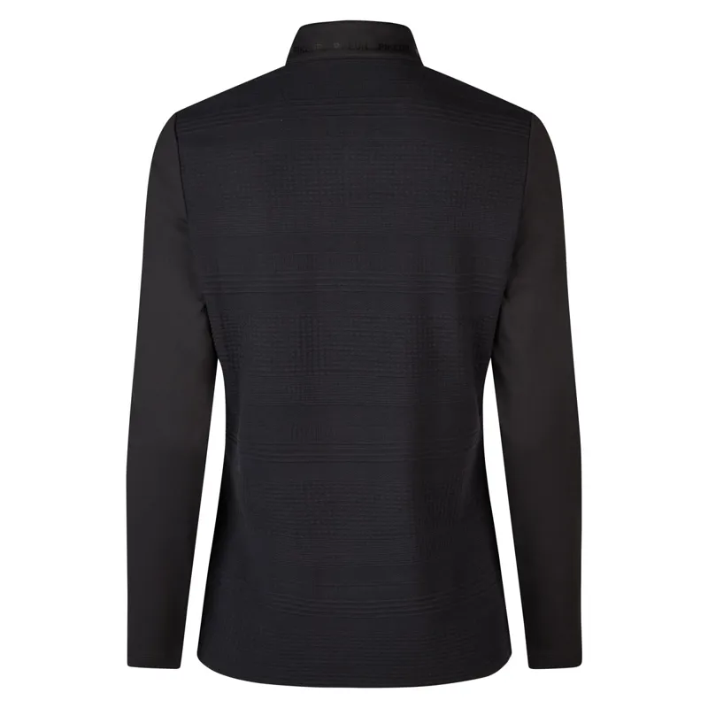 Pikeur Sports Structure 6271 Ladies Zip Neck Top - Black-1