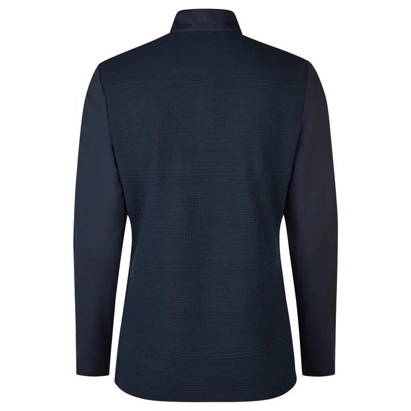 Pikeur Sports Structure 6271 Ladies Zip Neck Top - Nightblue-1