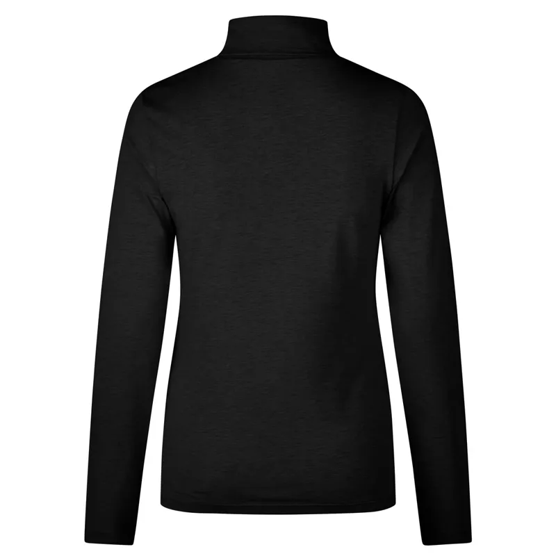Pikeur Sports 6300 Ladies Roll Neck Top - Black-1