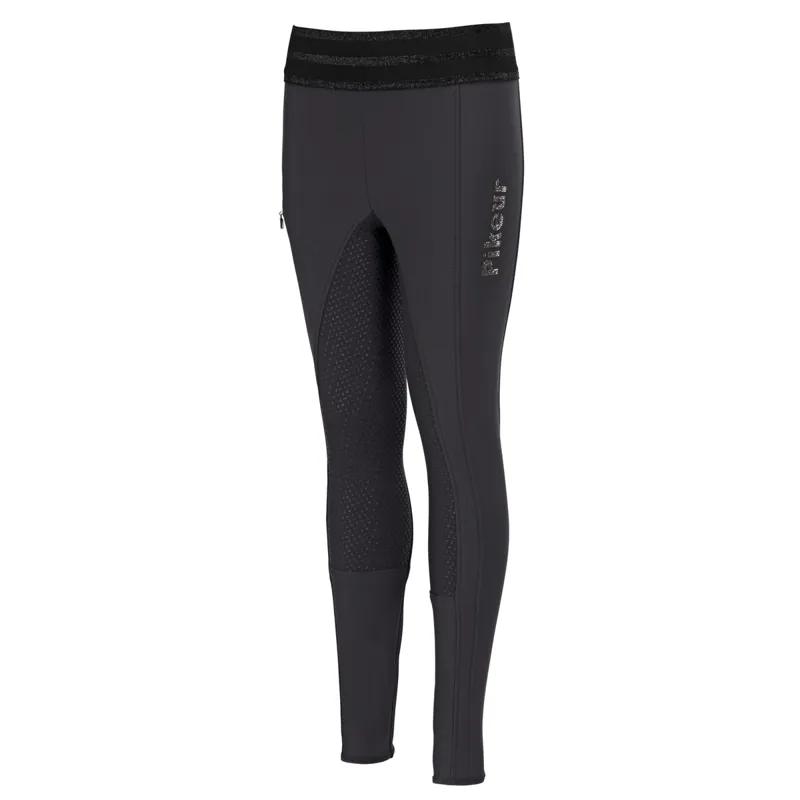 Pikeur Ida Athleisure Grip Full Seat Junior Riding Tights - Anthracite