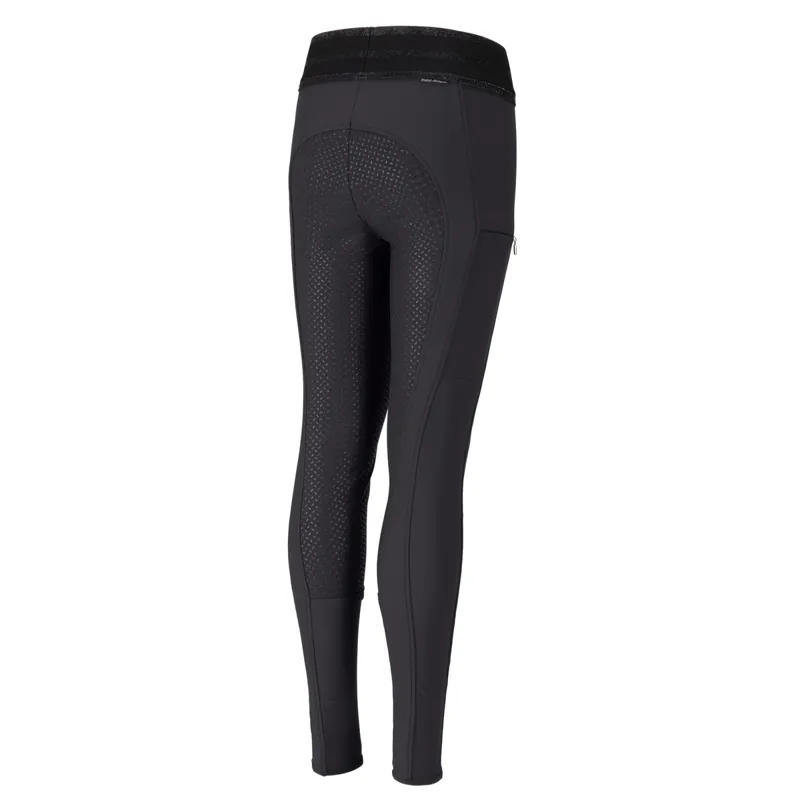 Pikeur Ida Athleisure Grip Full Seat Junior Riding Tights - Anthracite-1