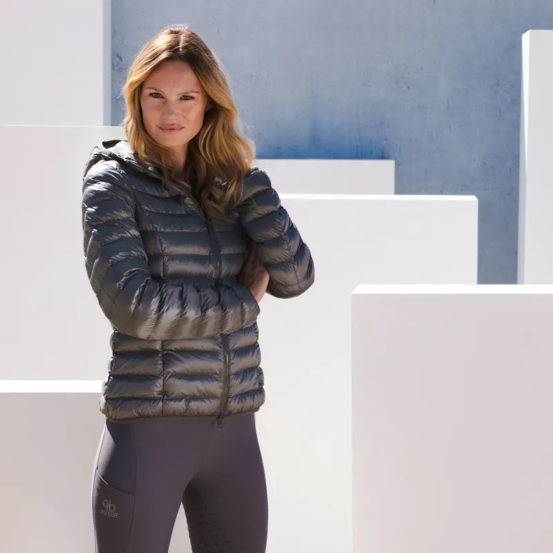 Pikeur Tohny Athleisure Ladies Quilted Jacket - Beluga-2